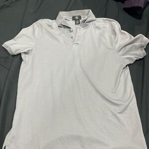 Calvin Klein Light Gray Men's Polo Shirt